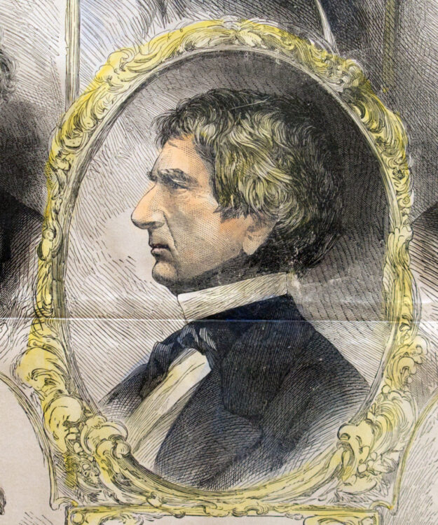 Detail of former N.Y. Governor and U.S. Senator William H. Seward from “The Members of Lincoln’s First Cabinet” in <em>The Soldier in Our Civil War: A Pictorial History of the Conflict, 1861-1865</em>, New York: J.H. Brown, 1884. Gift of the Hon. William L. Witham, Jr.