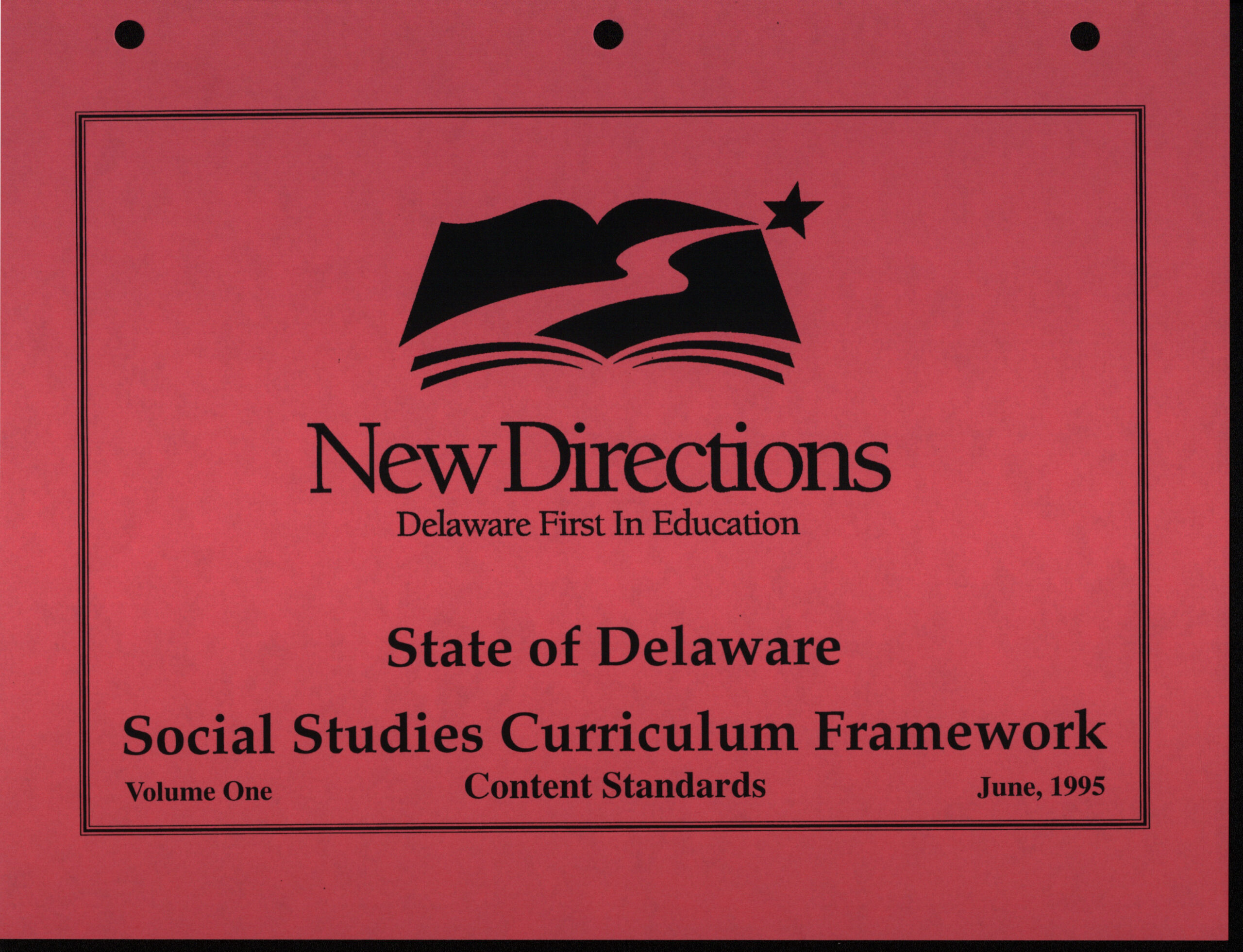 “Civics – Grades 9-12 Standard and Sample Activity,” New Directions: State of Delaware Social Studies Curriculum Framework, 1995. MSS 0528, Gwynne P. Smith papers.