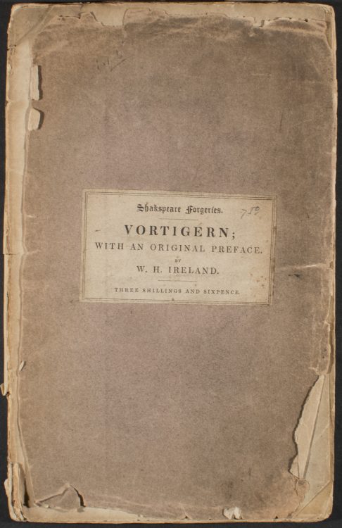 Vortigern; an Historical Play