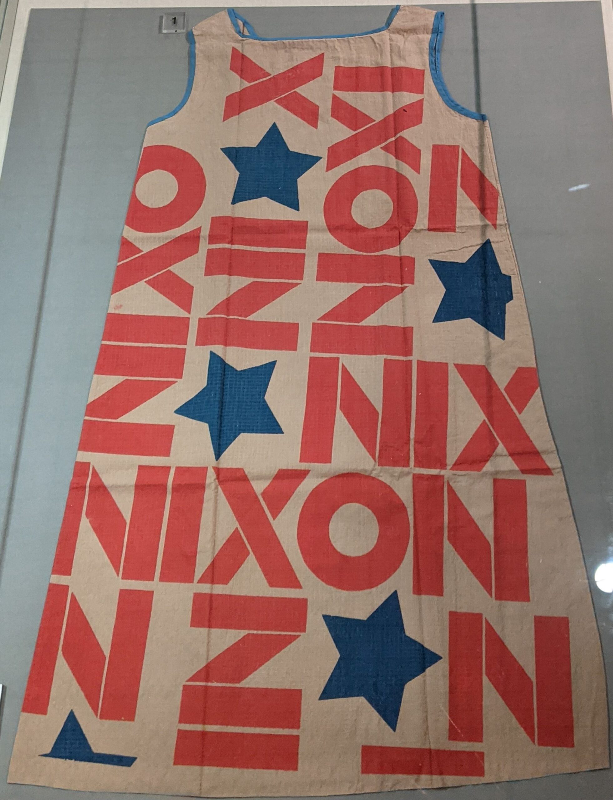 Mars of Asheville, N.C., Paper Nixon Campaign Dress, 1968