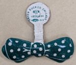 Green Duck Co. (Chicago), Green polka dot bow tie [G. Mennen “Soapy” Williams] tab, ca. 1960, from the Jerome O. Herlihy political campaign ephemera collection