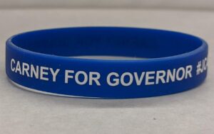 Creator unknown, [John] Carney for Governor rubber bracelet, 2016, from the Delaware ephemera collection related to politics, policy and government