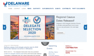 Delaware Democratic Party, Delaware Democrats official website, from the University of Delaware Library collection of Delaware politics, policy and government websites
