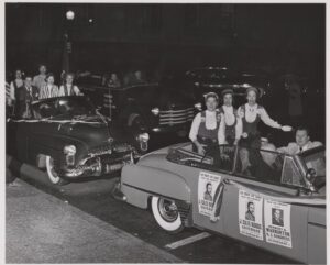 Lubitsh & Bungarz Promotional Photography, “Unidentified individuals at a campaign event,” 1952, from the Senator John J. Williams papers