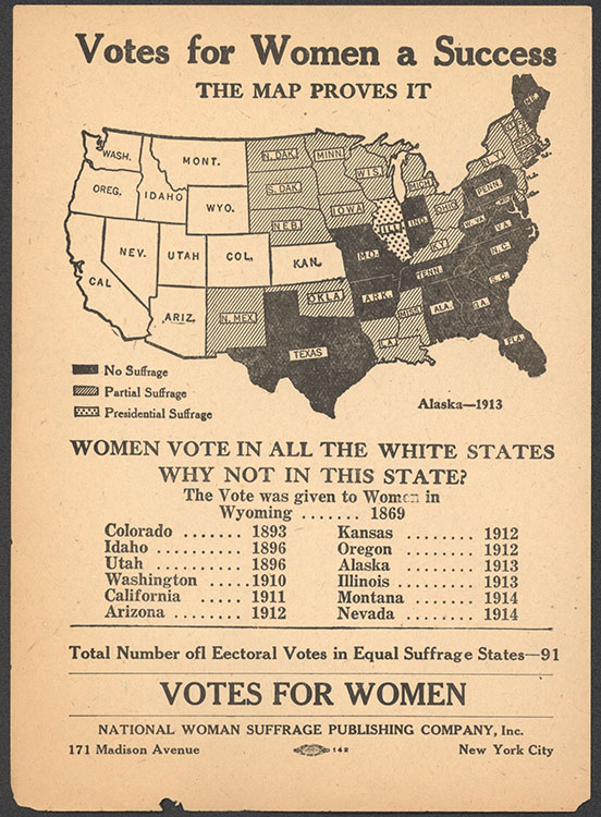 National Woman Suffrage Publishing Co. “Votes For Women” [leaflet With ...