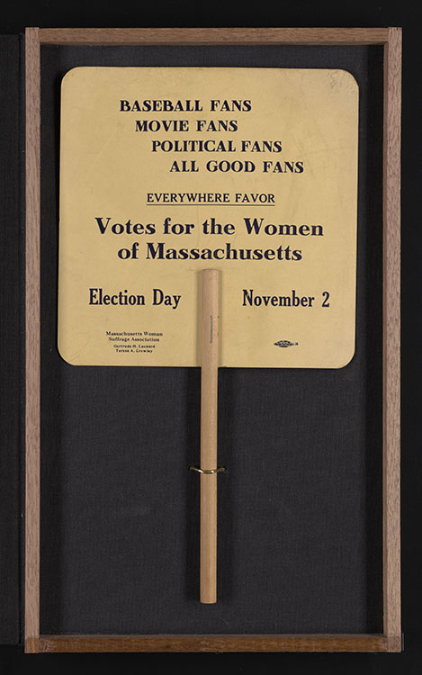 Massachusetts Woman Suffrage Association. Fan, 1915. Woman Suffrage Collection