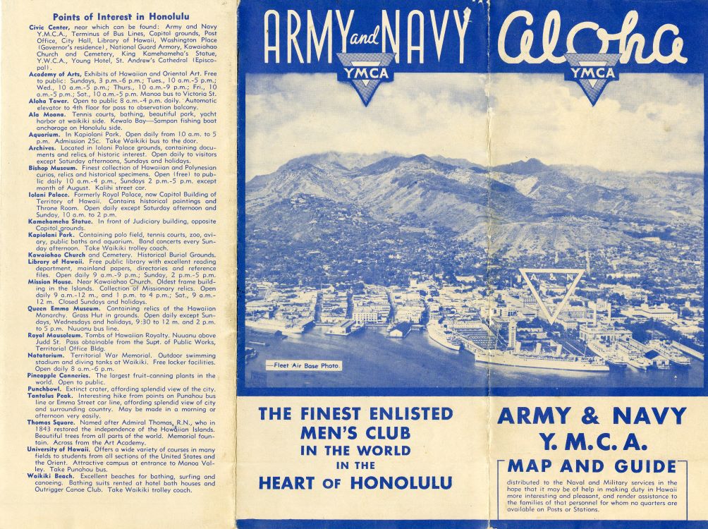 Army and Navy Y.M.C.A. Map and Guide