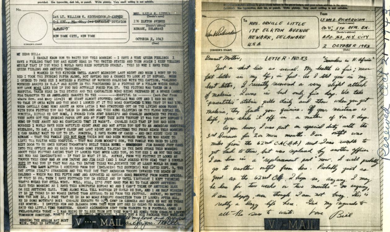 V-Mail Letters
