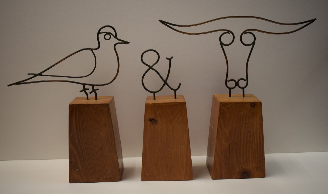 Bird & Bull Logo Sculpture