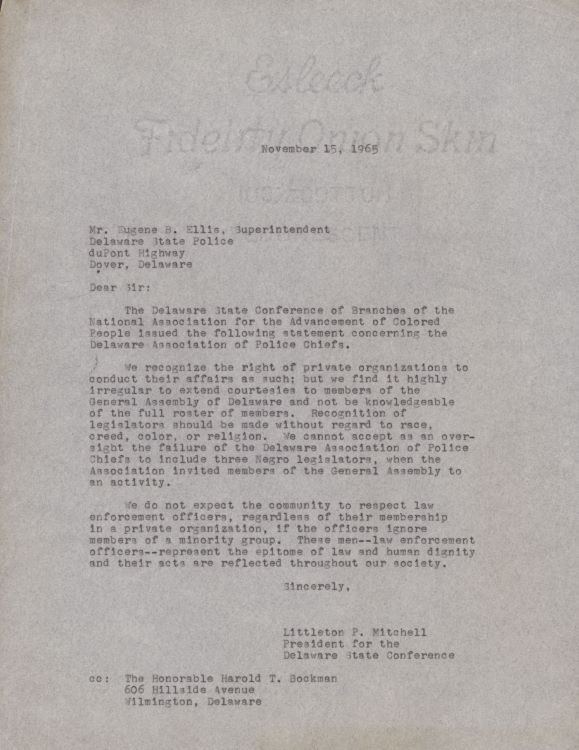 Letter to Eugene Ellis