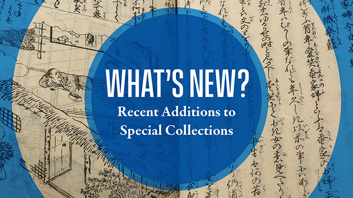 Slideshow Image for What's New? Recent Additions to Special Collections
