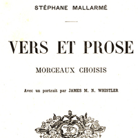 Vers et prose: morceaux choisis; avec un portrait par James M.N. Whistler. Paris: Perrin et cie., 1893