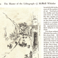 “The Master of the Lithograph—J. McNeill Whistler.” In Scribner’s Magazine, March 1897