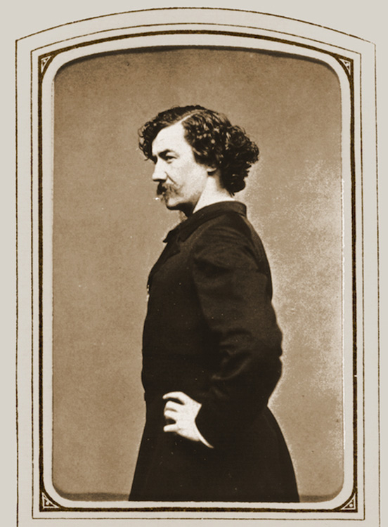 Etienne Carjat (French, 1828–1906). James McNeill Whistler, 1865. Albumen carte-de-visite.