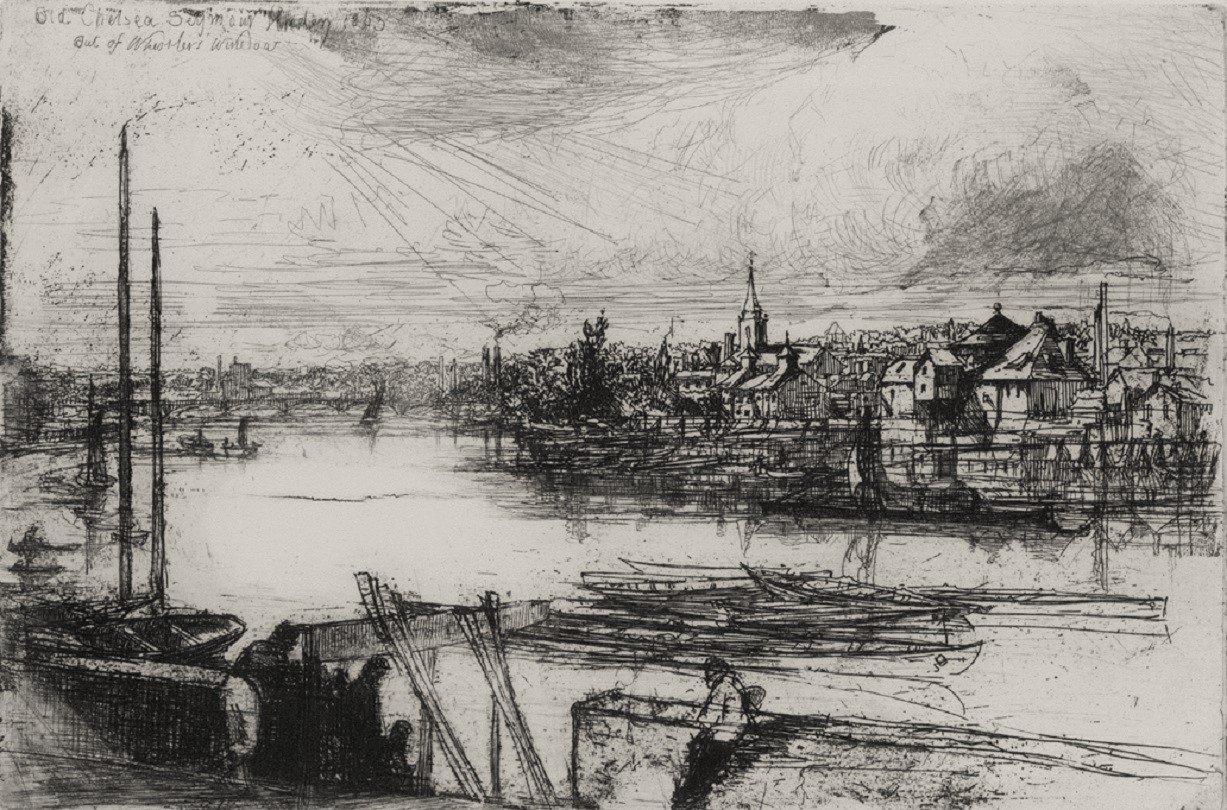 Sir Francis Seymour Haden (British, 1818–1910). Battersea Reach, 1863. Etching on paper. Mark Samuels Lasner Collection. Recent Acquisition.