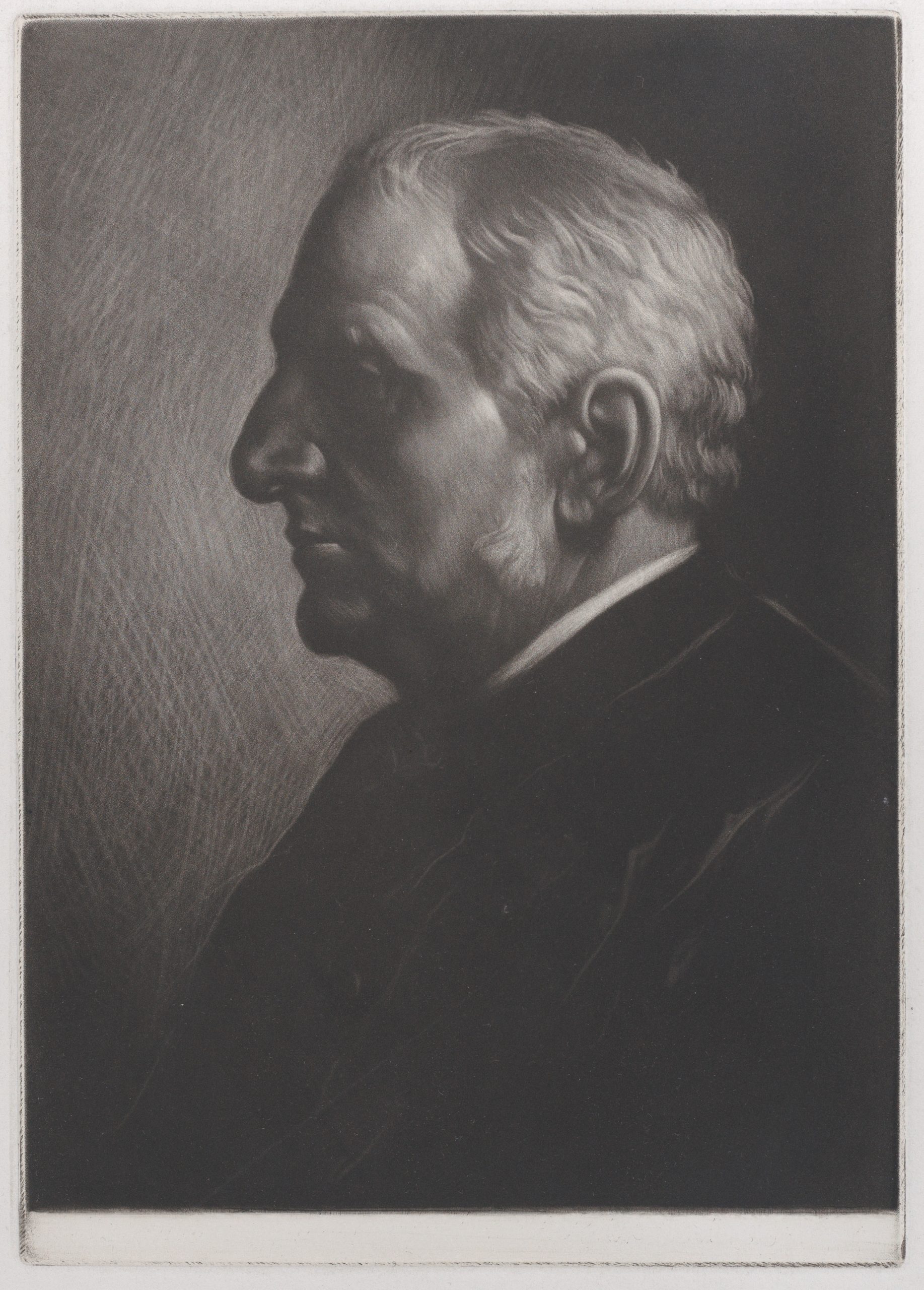 Alphonse Legros (French, 1837–1911). Portrait of Sir Francis Seymour Haden, 1881. Mezzotint on paper. Mark Samuels Lasner Collection. Recent Acquisition.