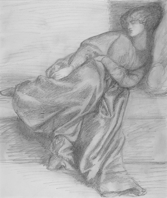 Dante Gabriel Rossetti (British, 1828–1882). Jane Morris, 1870. Pencil on paper. Mark Samuels Lasner Collection.