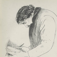 Sketch of Whistler When He was Retouching a Stone, 1895