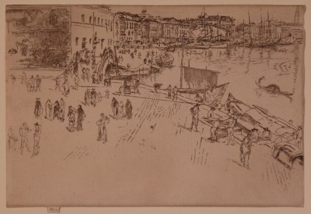 James McNeill Whistler (American, 1834–1903). The Riva, 1880. Etching on paper. Museums Collections. Recent Acquisition.