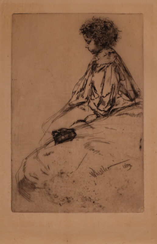 James McNeill Whistler (American, 1834–1903). Bibi Lalouette, 1859. Etching and drypoint on paper. Museums Collections. Recent Acquisition.