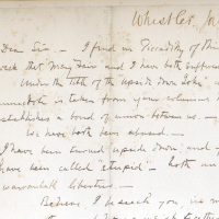 Autograph letter signed to the editor of Mayfair, June 10, 1878