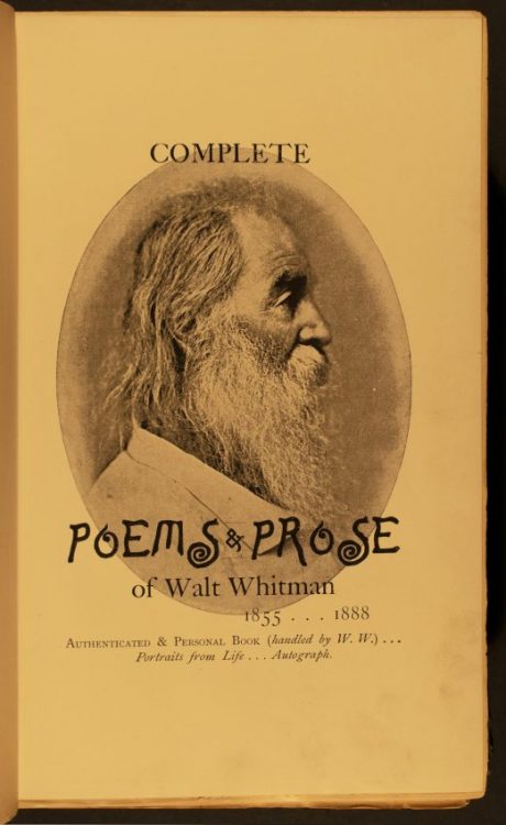 Complete Poems & Prose of Walt Whitman, 1855-1888