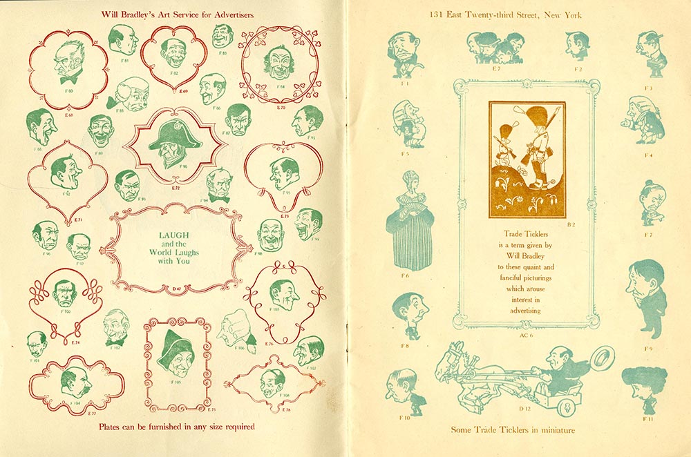 Catalog, Advance Showing of Designs from Will Bradley’s Art Service for Advertisers