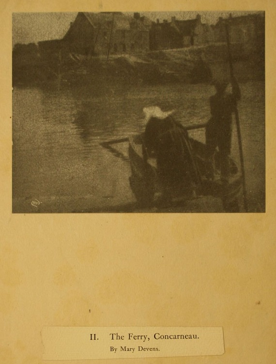 Mary Devens (American, 1857-1920), The Ferry, Concarneau, 1904, ozotype, halftone. Museums Collections, Gift of Dr. & Mrs. William I. Homer.