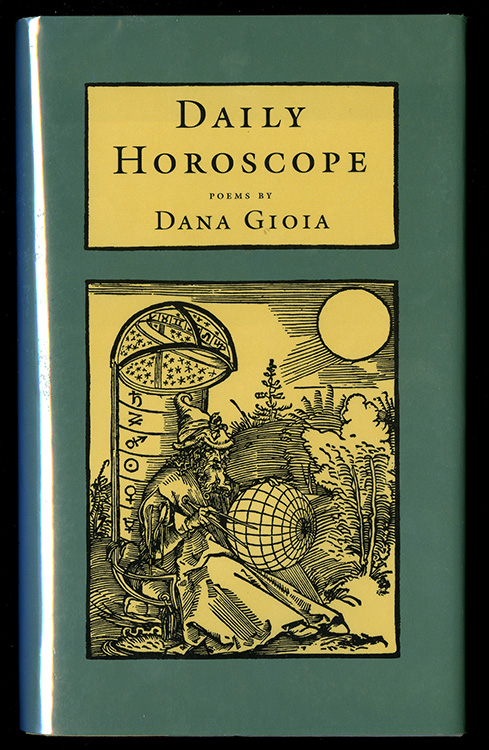 14 – Gioia, Dana. Daily Horoscope: Poems. Saint Paul, Minn.: Graywolf Press, 1986.  Laid into this copy are two letters from the author to Kennedy, as well as a photograph and a published interview with Dana Gioia.